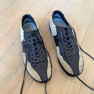 Men’s Zegna Sport Suede and Leather Sneakers